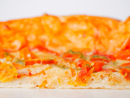 Margherita pizzaの写真素材