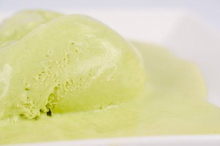 Japanese Green Tea ice creamの写真素材