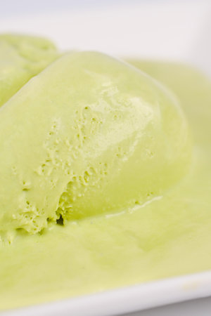 Japanese Green Tea ice creamの写真素材