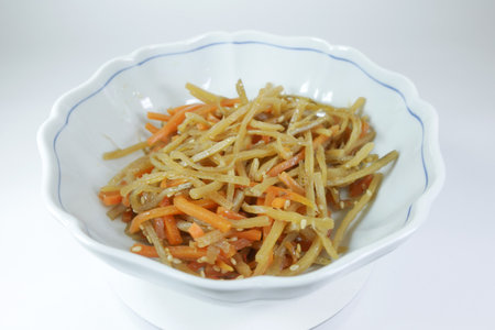Braised Burdock(Kinpira Gobo)の写真素材