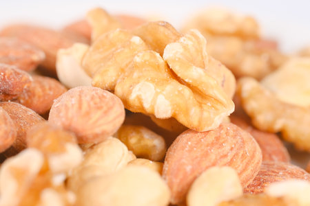 Mixed nuts, close upの写真素材