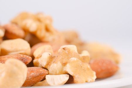 Mixed nuts, close upの写真素材