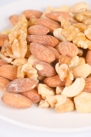 Mixed nuts, close upの写真素材