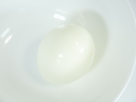 Boiled egg, close upの写真素材