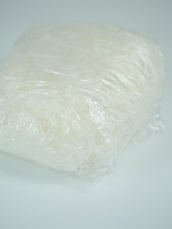 Frozen rice, close upの写真素材