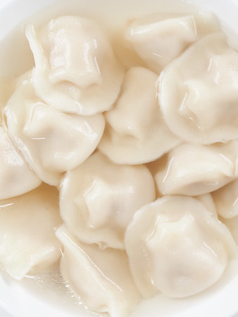 Boiled dumplings Japanese sui-gyozaの写真素材