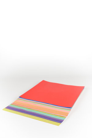 Japanese culture origami colored paperの写真素材