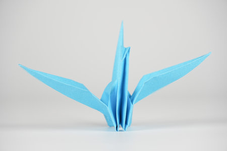 Japanese culture origami crane paper craft Orizuruの写真素材