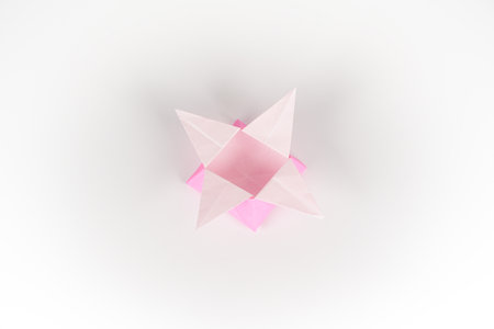 Japanese culture origami box paper craftの写真素材