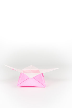 Japanese culture origami box paper craftの写真素材