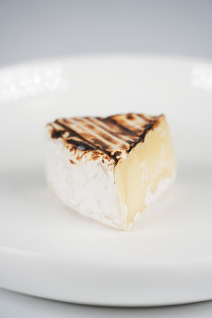 Roasted camembert cheeseの写真素材