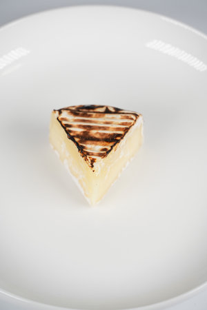 Roasted camembert cheeseの写真素材