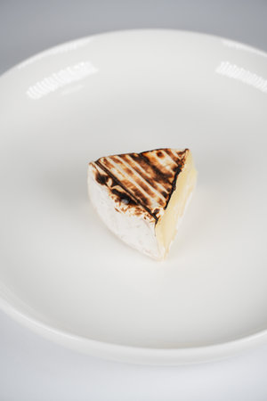 Roasted camembert cheeseの写真素材