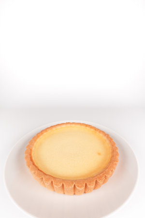 Cheese tart one holeの写真素材