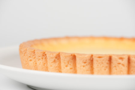 Cheese tart one holeの写真素材