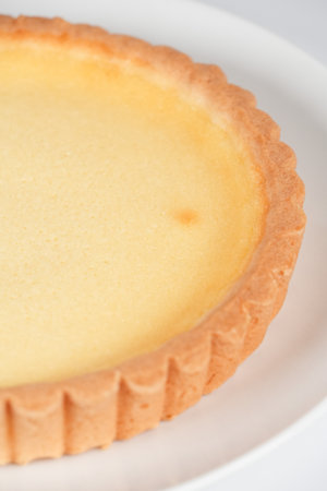 Cheese tart one holeの写真素材