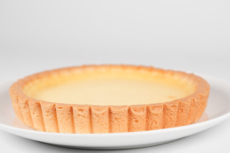 Cheese tart one holeの写真素材