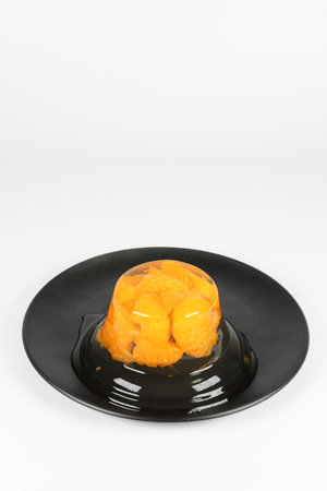 Mandarin orange jellyの写真素材