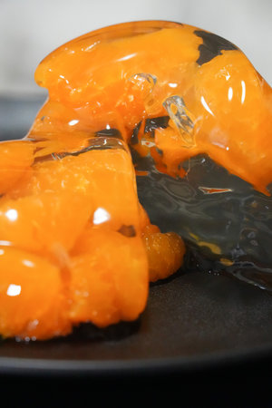Mandarin orange jellyの写真素材