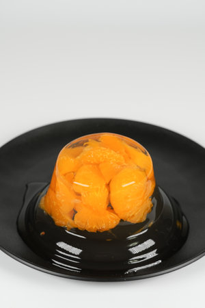 Mandarin orange jellyの写真素材