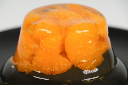 Mandarin orange jellyの写真素材