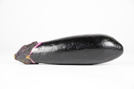 Eggplant, close up foodの写真素材