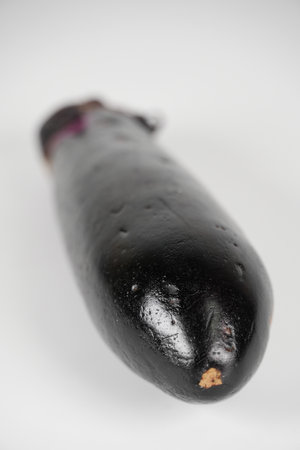 Eggplant, close up foodの写真素材