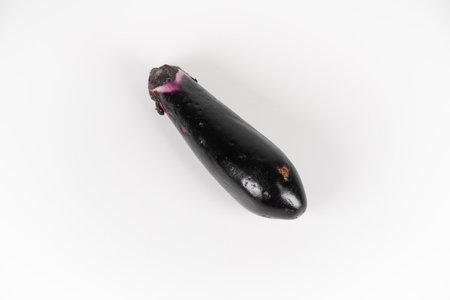 Eggplant, close up foodの写真素材