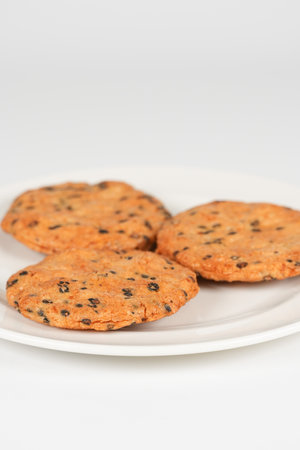 Japanese Sesame rice crackerの写真素材