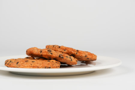 Japanese Sesame rice crackerの写真素材