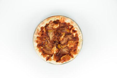 Teriyaki chicken pizzaの写真素材