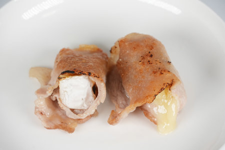Pork cheese rollの写真素材