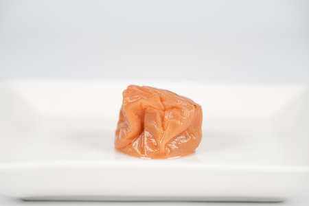 Salted plum Japan umeboshiの写真素材