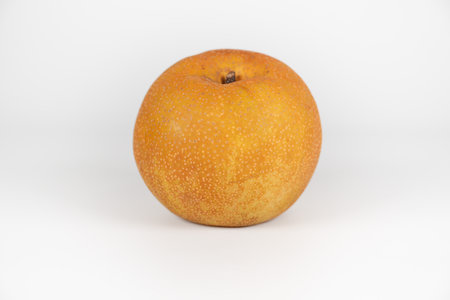 Japanese Pear fruit, close up foodの写真素材