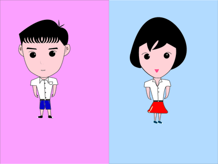 studentsのイラスト素材