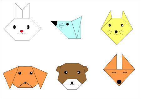 Fold a piece of paperのイラスト素材