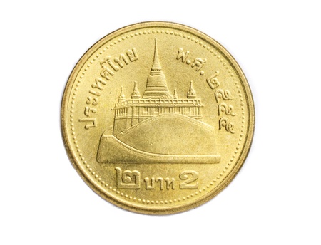 Thai 2 baht coinの写真素材