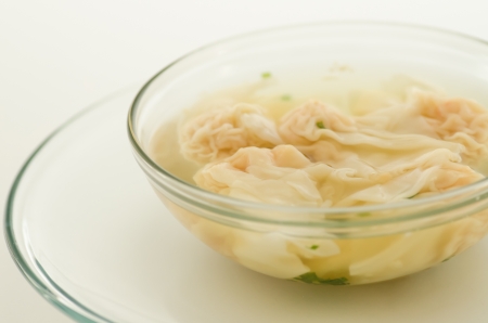 prawn dumpling  soup	の写真素材