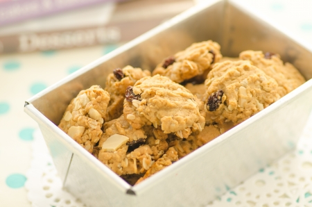 homemade cookies in the trayの写真素材