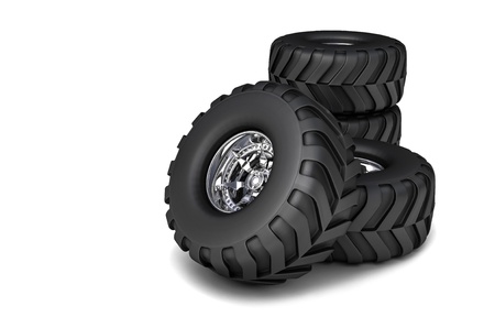 3D render RC toy truck tires の写真素材
