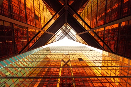 Office windows backgroundの写真素材