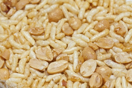 Chinese puffed rice cake (Hong Kong style) close-up shotの写真素材