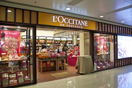 HONG KONG - DEC 22,  L'Occitane opens a shop in Tuen Mun, Hong Kong on 22 Decemeber, 2011. There are many people shopping there.のeditorial素材