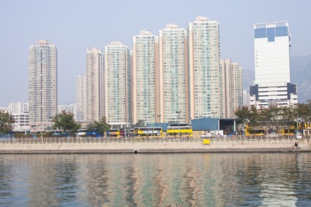 Hong Kong downtown at dayのeditorial素材