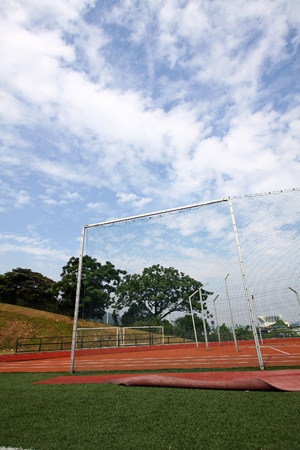 Stadium with netの写真素材
