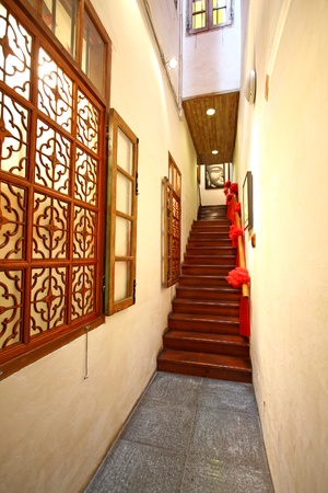 Corridor in a museumのeditorial素材