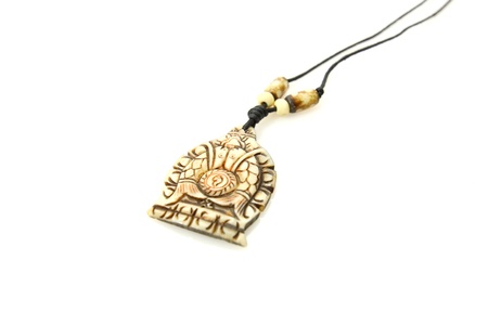 Necklace isolated on white backgroundの写真素材