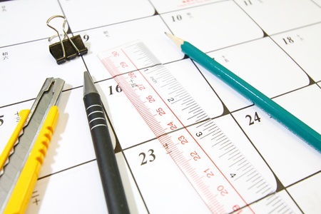 Stationaries in officeの写真素材