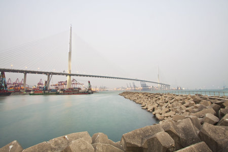 Hong Kong bridge at day