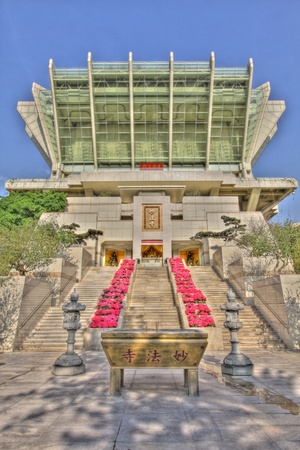 Miu Fat Buddist Monastery in Hong Kongのeditorial素材